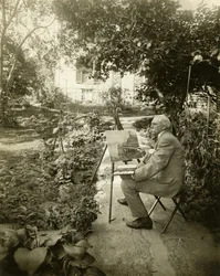 Harry Fenn, kunstner, ca. 1905-11 (foto av gelatinsølv)