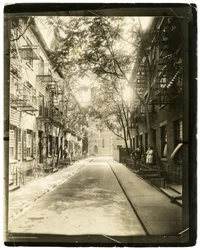 Patchin Place, som leder av fra 10th Street, New York, USA