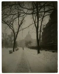 State House i Storm, Boston, USA, ca. 1902-10 (foto av gelatinsølv)