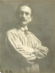 Billedhuggeren Frank Chamberlin av ? Pasadena, tidligere på 292 Fifth Ave, leide jeg studioet hans, ca. 1918-20