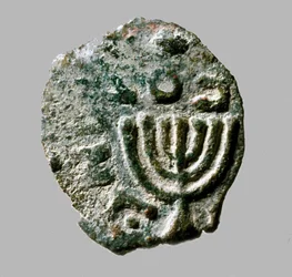 Mynt av Antigonus II Mattathias, ca. 40-37 f.Kr. (metall)