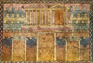 Salomos tempel (tempera på gips)