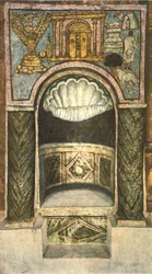 Torah-helligdommen (tempera på gips)