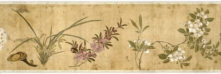 One Hundred Flowers, tidlig på 1600-tallet (malt silke) (detalj: se også 207347-58)