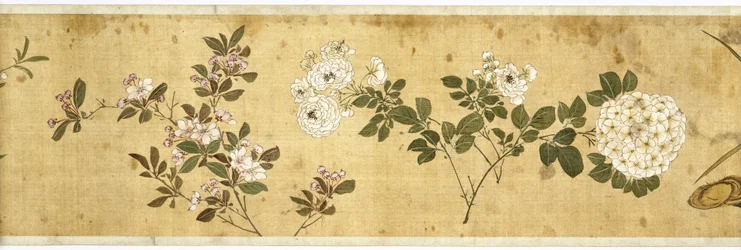 One Hundred Flowers, tidlig på 1600-tallet (malt silke) (detalj: se også 207347-58)