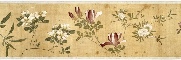 Hundre blomster, tidlig 1600-tall (detalj)