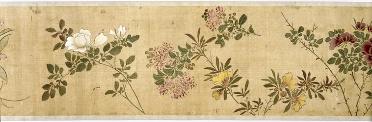 One Hundred Flowers, tidlig på 1600-tallet (malt silke) (detalj: se også 207347-58)