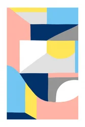 Geometriske fargeblokker