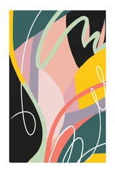 Levende, organisk abstrakt kunst
