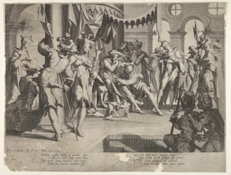 The Judge Bias Shedding Tears, plate IX fra Thronus Justitiæ, 1605