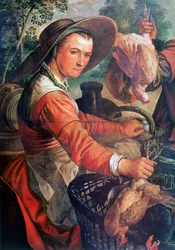 På markedet, detalj, c1550-1537
