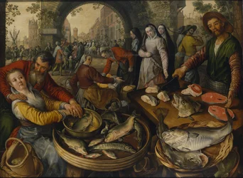 Fiskemarked med Ecce Homo, 1570