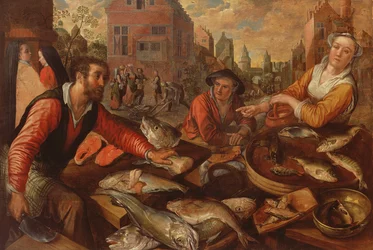 Fiskemarkedet (olje på lerret)