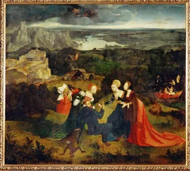 Fristelsen til St. Antonius (maleri på tre)