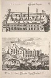 Illustrasjon fra "Des Alten und Neuen Roms Grosser Schau-Platz" av Joachim von Sandrart