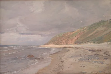 Tisvilde strand. Grått vær