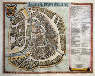 Moskva, bind II, Atlas Maior, av Joan Blaeu (1596-1673), kobberstikk, Amsterdam