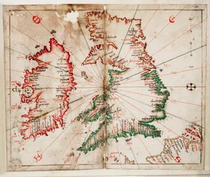 Storbritannia og Irland, ca. 1550 (vellum)