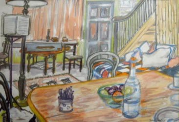 Clare Lises musikkstudio, (gouache)