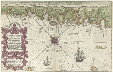 Kartlegg en del av kysten av Norge og Sverige Havet Kuste vant Landt i Nordøst sortering under Norge og delvis under Sverige (...) (tittel på objekt)