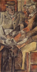 Kafesamling, ca. 1926 (tempera på lerret)
