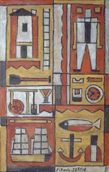 Konstruktiv (tempera på lerret)