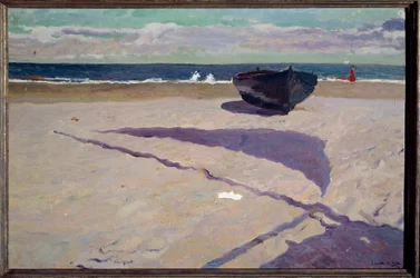 The Shadow of the Boat Maleri av Joaquin Sorolla y Bastida (1862-1923) 1903 Madrid, Sorolla Museum