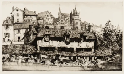 Vaskehus, Vannes (gravering og tørrpunkt)