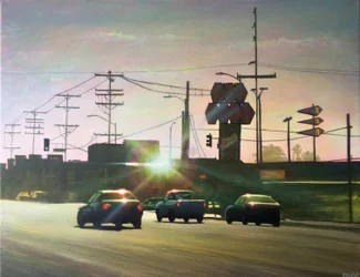 San Fernando Valley 4, ca. 2012 (akryl på panel)