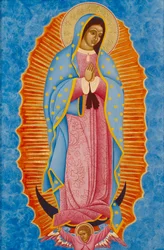 Guadalupe, 2005 (eggtempera og 24 karat gull på tre)