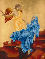 Den hellige Teresa av Avila, 2004 (eggetempera og 24 karat gull på tre)