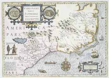 En ny beskrivelse av Virginia og Florida-provinsene i Amerika, 1636