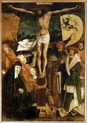 Korsfestelsen (tempera på granved)