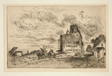 Riving av Rue des Francs-Bourgeois Saint-Marcel (Rivning ved Rue des Francs-Bourgeois Saint-Marcel)