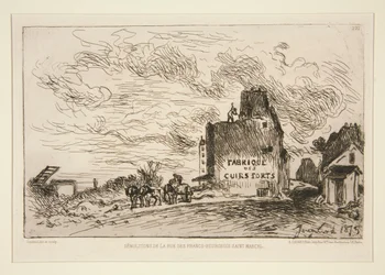 Demolitions de la Rue des Francs-Bourgeois Saint-Marcel (Rivning ved Rue des Francs-Bourgeois Saint-Marcel)