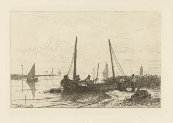 Utsikt over Zuiderzee nær Spakenburg
