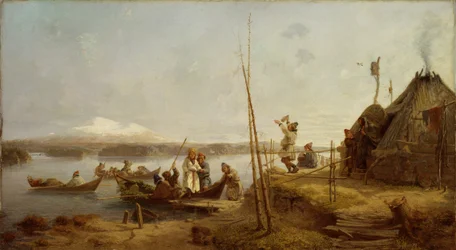 Brudehjemkomst ved innsjøen Hornavan