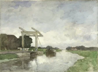 Drawbridge at Noorden Ophaalbrug bij Noorden   1394290   no       norwegian Successfully Translated  Original: Plate 4, "Suite de douze Pêcheurs et Chasseurs" Translat: Plate 4, "Suite de douze Pêcheurs et Chasseurs" 1290050 no norwegian Successfully Trans