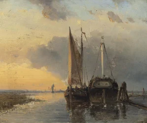 Havn ved en nederlandsk elv