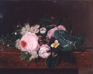 Et arrangement av blomster