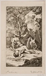 Illustrasjon til Salomon Gessners "Abels død", 1764