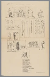 Tegneserie om reform av rettsvesenet, 1873 Hvordan rettsvesenet er organisert (tittel på objekt)