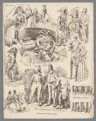 Tegneserie om åpningen av Generalstatene, 1870 Åpning av generalstatene (tittel på objekt)