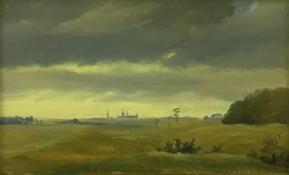 Utsikt over Frederiksborg fra Hestehaven