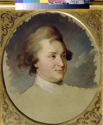 Grigori Potemkine (Potiomkine) - Portrett av prinsen av Tauris generalfeltmarskalk, statsmann Grigori A. Potyomkin (1739-1791) par Lampi, Johann-Baptist von, den eldste (1751-1830), andre halvdel av det 18. århundre. - Olje på lerret, 55,3x47,3 - Stat Tret