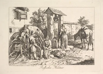 Kosakk ved brønnen, 1815.