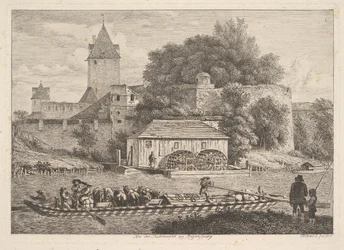 Bymuren i Regensberg, 1817.