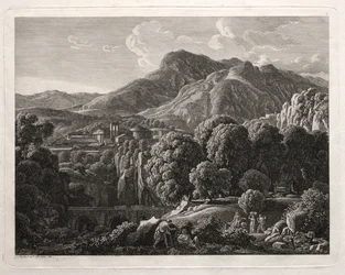 Heroic Landscape: Landscape with Town and River, 1799.