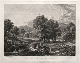 Heroic Landscape: Shepherds Dance on the Bridge, 1792.