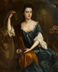 Portrett av fru Judith Corbet, ca. 1680-1710 (olje på lerret)